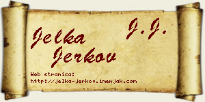 Jelka Jerkov vizit kartica